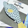 Fish Shape Design Fish Shaped Pencil Pouch Multi-Use Compartment Novelty Pencil Case  For Pens
