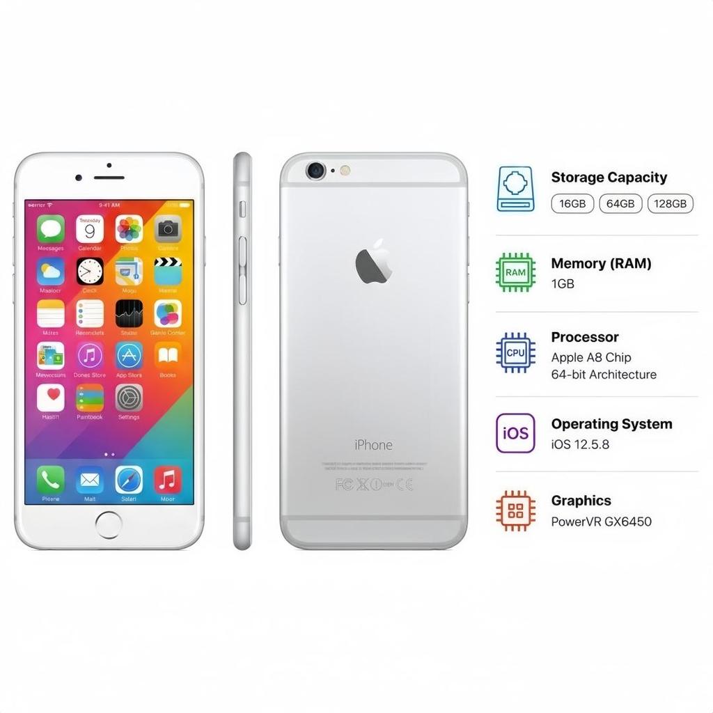 Refurbished Apple iPhone 6 Plus 128GB Black/Gold/Silver 5.5" Big Screen Smartphone Unlocked Global Version