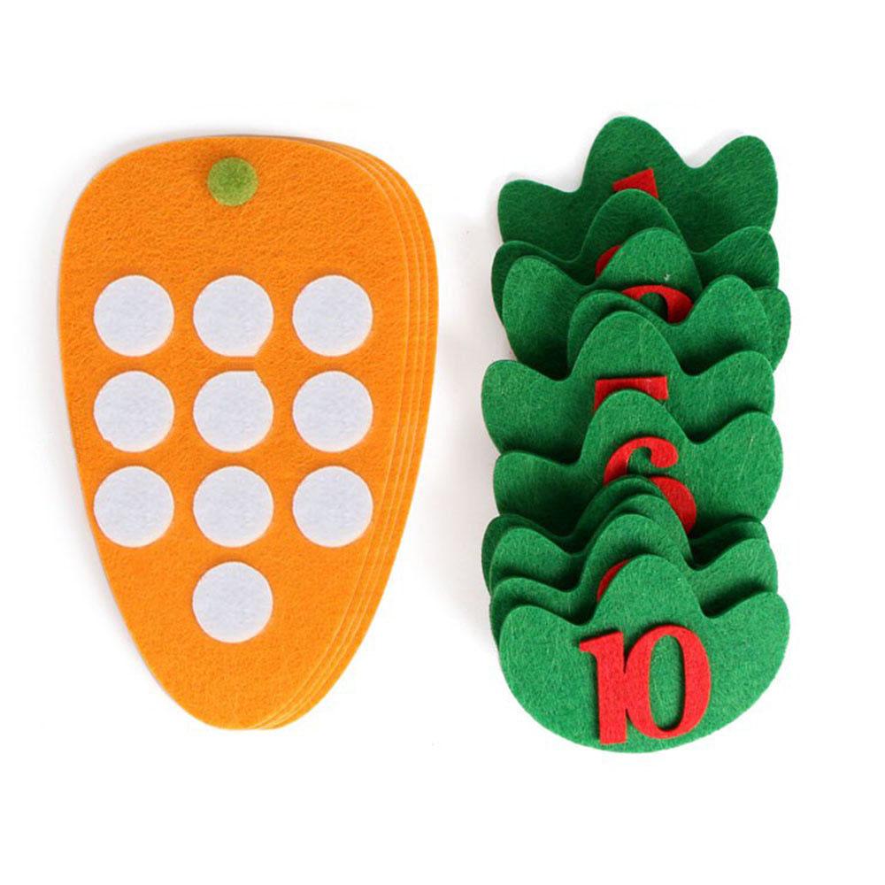 10pcs/set Montessori Materials Kids DIY Carrot Math Toy Learning Toys Educational Toys for Children Teaching Aids Birthday Gifts
