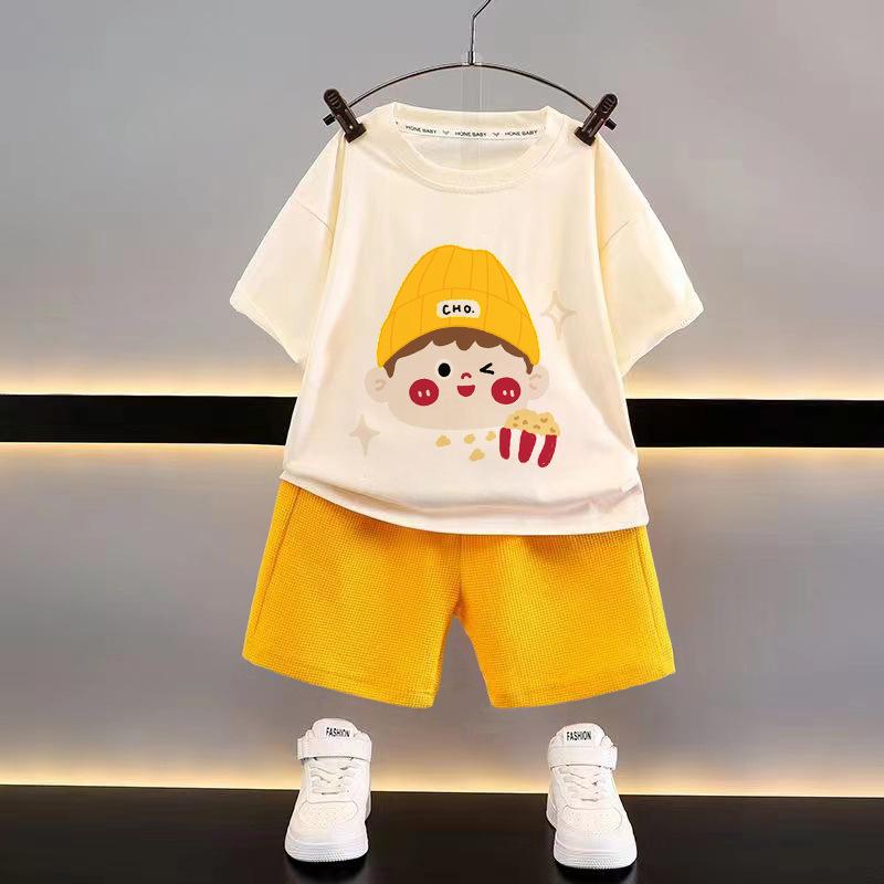 Children's Fashion Sportswear Set Sportswear Short-sleeve T-shirt Shorts 2-piece Outfit