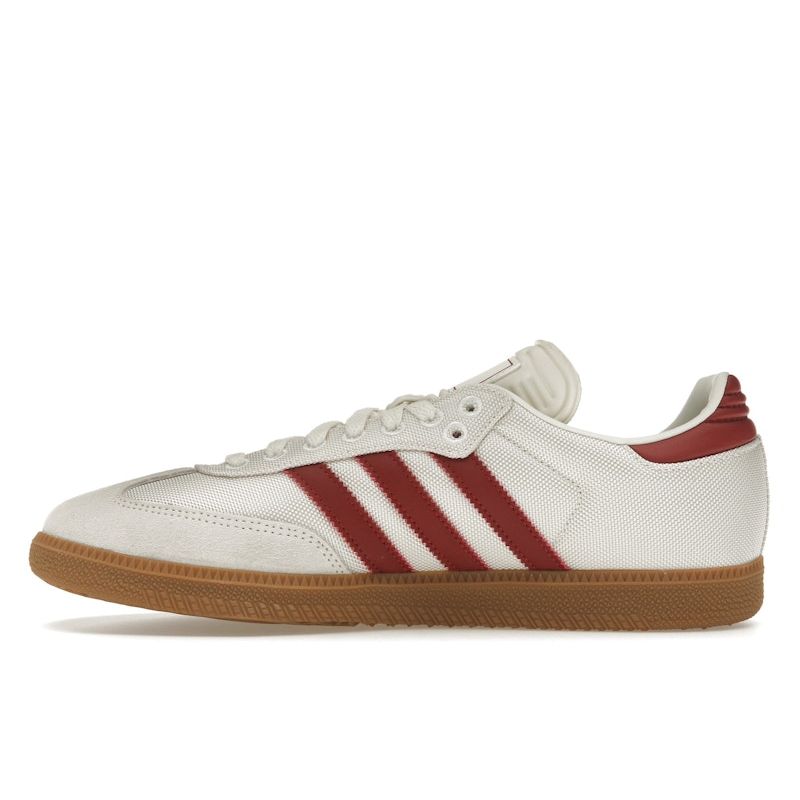 FC Bayern Munich X Adidas Samba Third Kit Unisex Sneakers Cream Off-White Active-Maroon JQ2500
