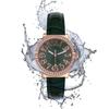 Fashion Casual Leather Light Luxury Diamond Non-Waterproof Quartz Women'S Watch