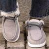Kalın Taban Peluş Kalın Kadın Pamuklu Ayakkabı Loafer