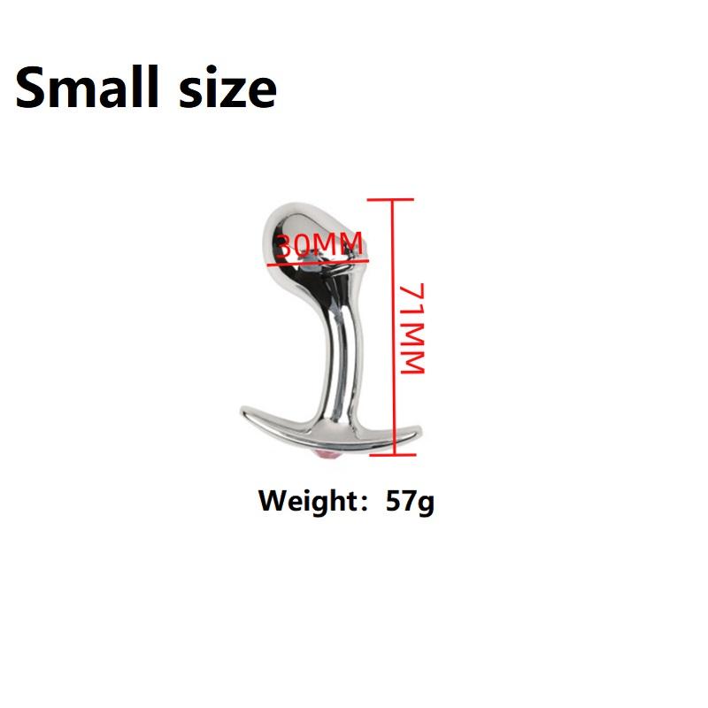 Anal Beads Butt Plug Set Fake Dildo Metal Anal Plug Wearable Insert Sex Toy For Male Female