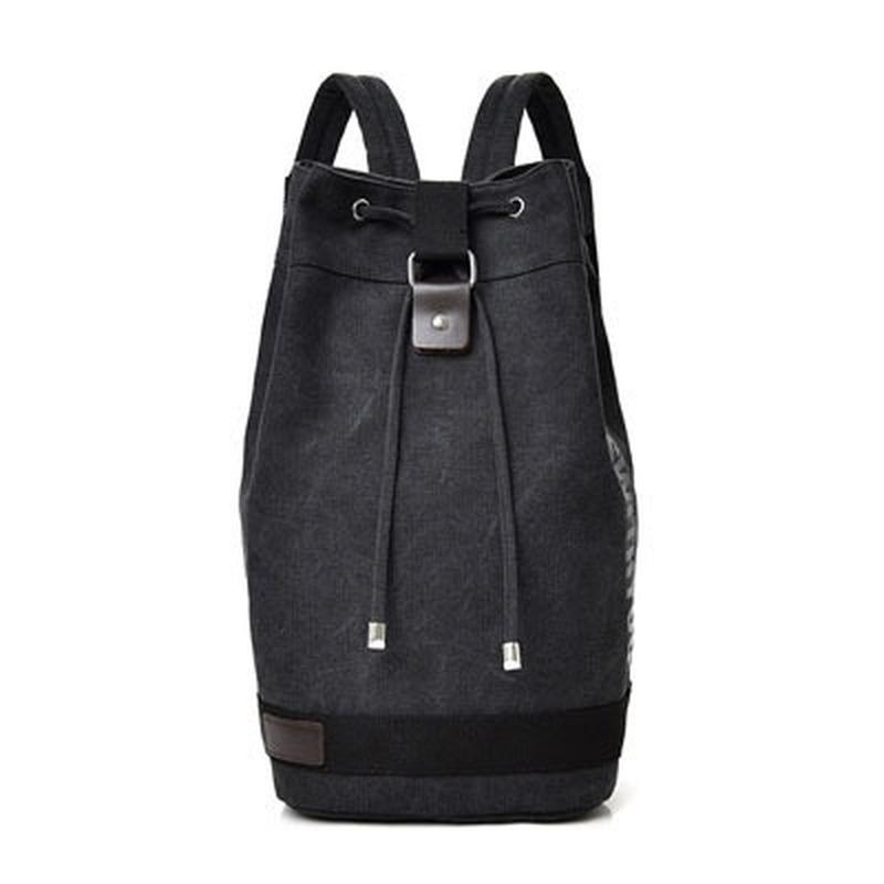 Zaino sportivo in tela di moda Borsa a secchiello rotonda Zaino per computer da viaggio Borsa da uomo Borsa per il tempo libero