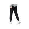 Li Ning Sports Lifestyle Series Solid Color Loose Fit Cuffed Moisture Wicking Breathable Casual Pants Men Pants Black AKLTE51-1