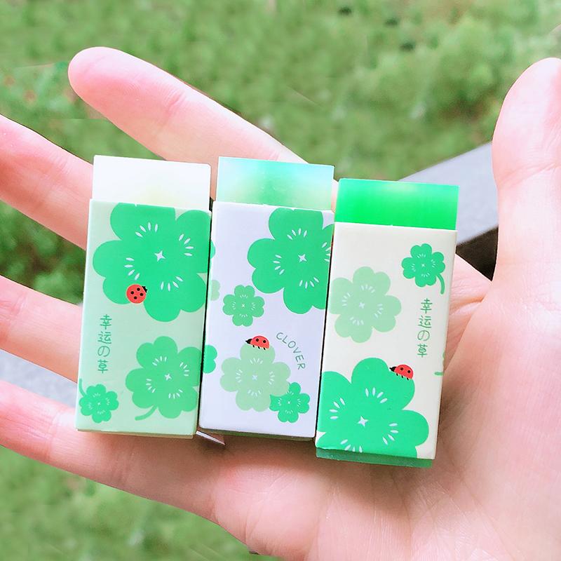 Cute Sweet Strawberry Rabbit Soft Rubber Eraser Kawaii School Office Supplies for Students Cool Prizes Stationery Korean