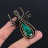 Emerald Pendant,  999 Copper Wire Wrapped Pendant Gemstone Jewelry, Handmade Pendant Amazing Jewelry, Gift For Her