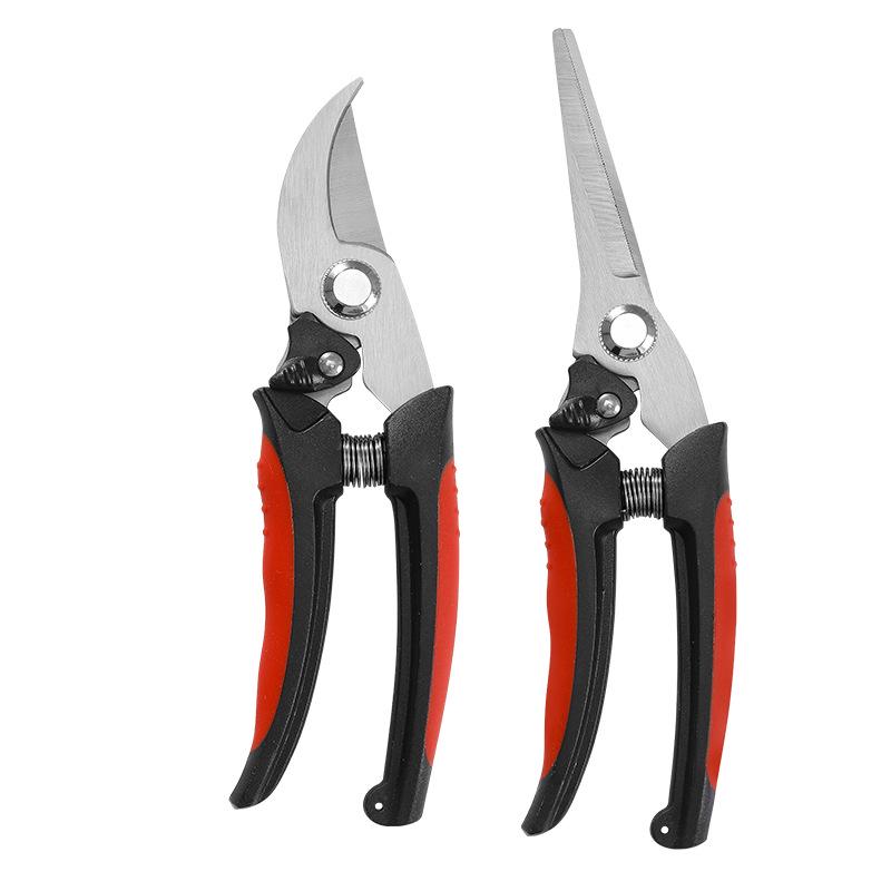 Stainless Steel Pruning Shears for Thick Branches and Fruit Picking