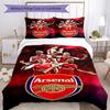 3pcs Arsenal Football Club Bedding Set Duvet Cover Closure Includes 1 Duvet Cover & 2 Pillowcases, Soft and Comfortable for All Seasons.