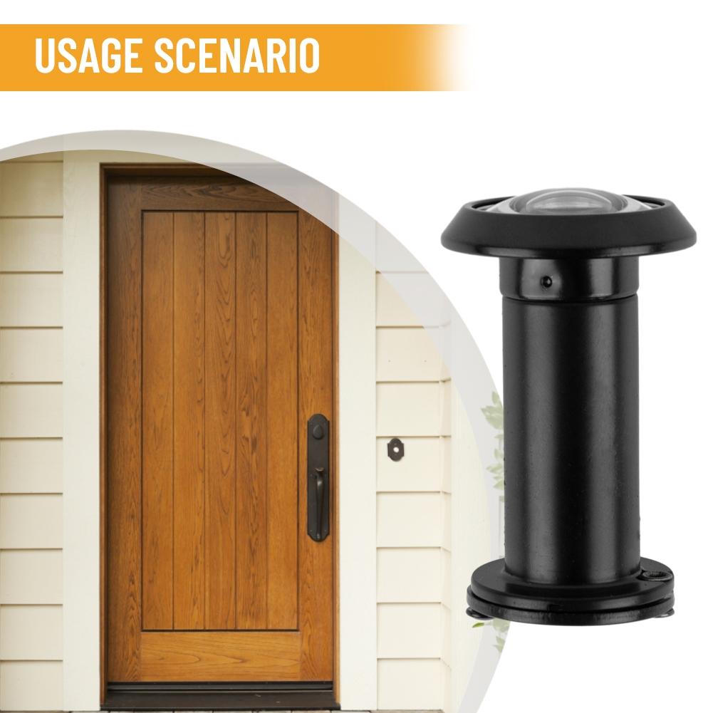 Door Peephole Door Viewer Adjustable Glass Lens Eye Sight Hole Wide Angle Viewer