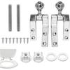 Hochbelastbares Toilettensitz-Scharnier-Ersatzkit Starke Metall-Verstellbare Toilettensitz-Scharniere Upgrades für Langzeitgebrauch