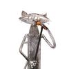 TOOARTS Metal Sculpture Playing Saxophone Cat Home Furnishing Articles Handicrafts