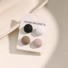 Colorful Magnetic Clasp Brooch Set: Strong Round Magnet Buckle for Shawls and Scarves