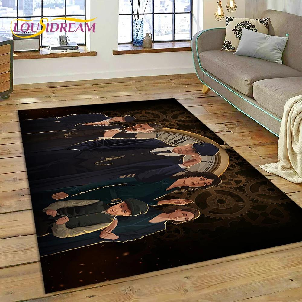 3D P-Peaky Blinders Tommy Shelby HD Carpet Rug for Bedroom Living Room Home Sofa Decoration,Children Game Large Decor Floor Mat