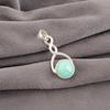 Amazonite Gemstone Jewelry, Handmade Silver Pendant, 925 Solid Sterling Silver Pendant Gift For Women