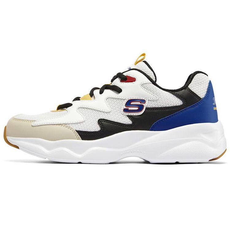 Skechers DLites Airy Lace-Up Low-Top Dad Sneakers Women sneakers White Blue 896041-WMLT 35