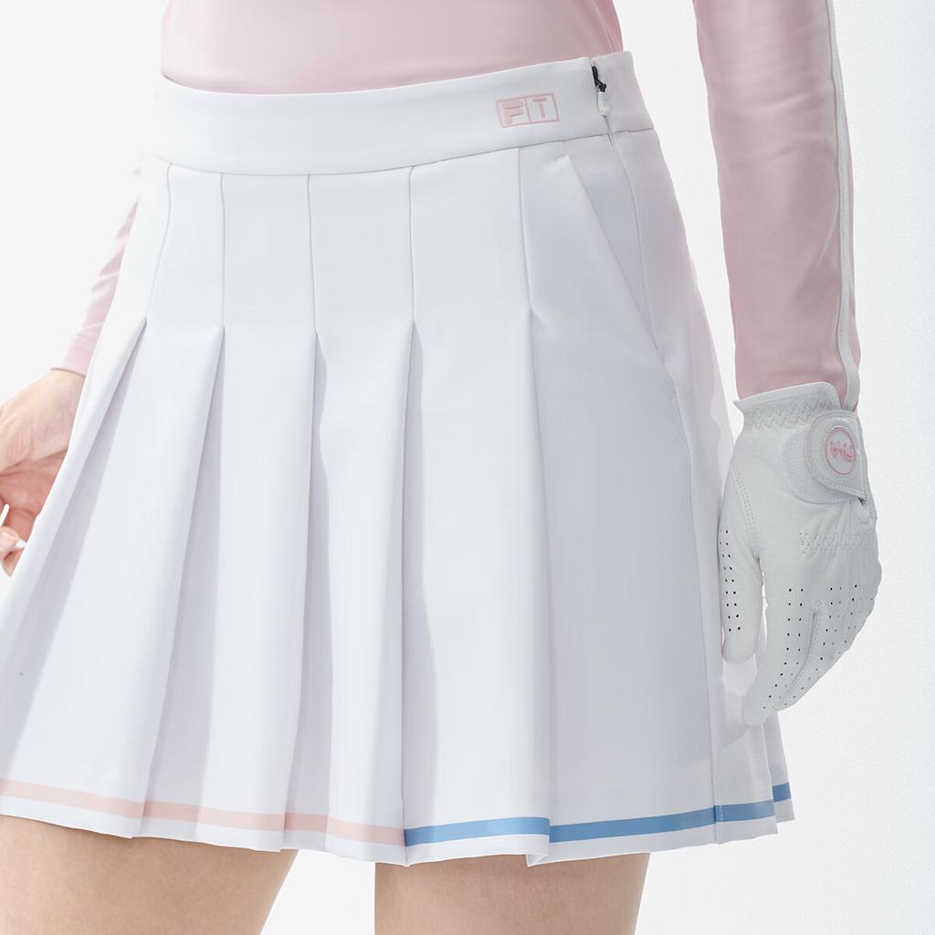 Fila Golf Loose Pleated Casual Skirt Women Skirts Jade-White A11W245307F-WT