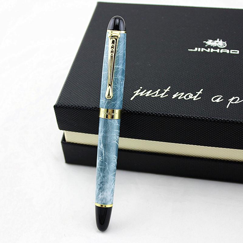 Jinhao X450 Nero Lucido 18Kgp Pennino 0.7Mm Pennino Lrgo Jinhao 450 Lusso Business Viola Vino Verde Dorato 21 Colori Seleziona