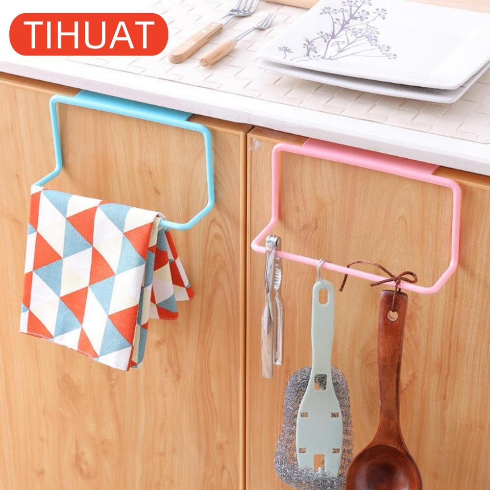 Portasciugamani Appendiabiti Appendiabiti Appendiabiti Barra Gancio Bagno Cucina Top Organizzazione domestica Colore caramella