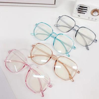 Light Frame Anti Blue Glasses Transparent Optical Glasses Women Men Square Eyewear Blocking Eyeglasses Spectacle Eyeglasses