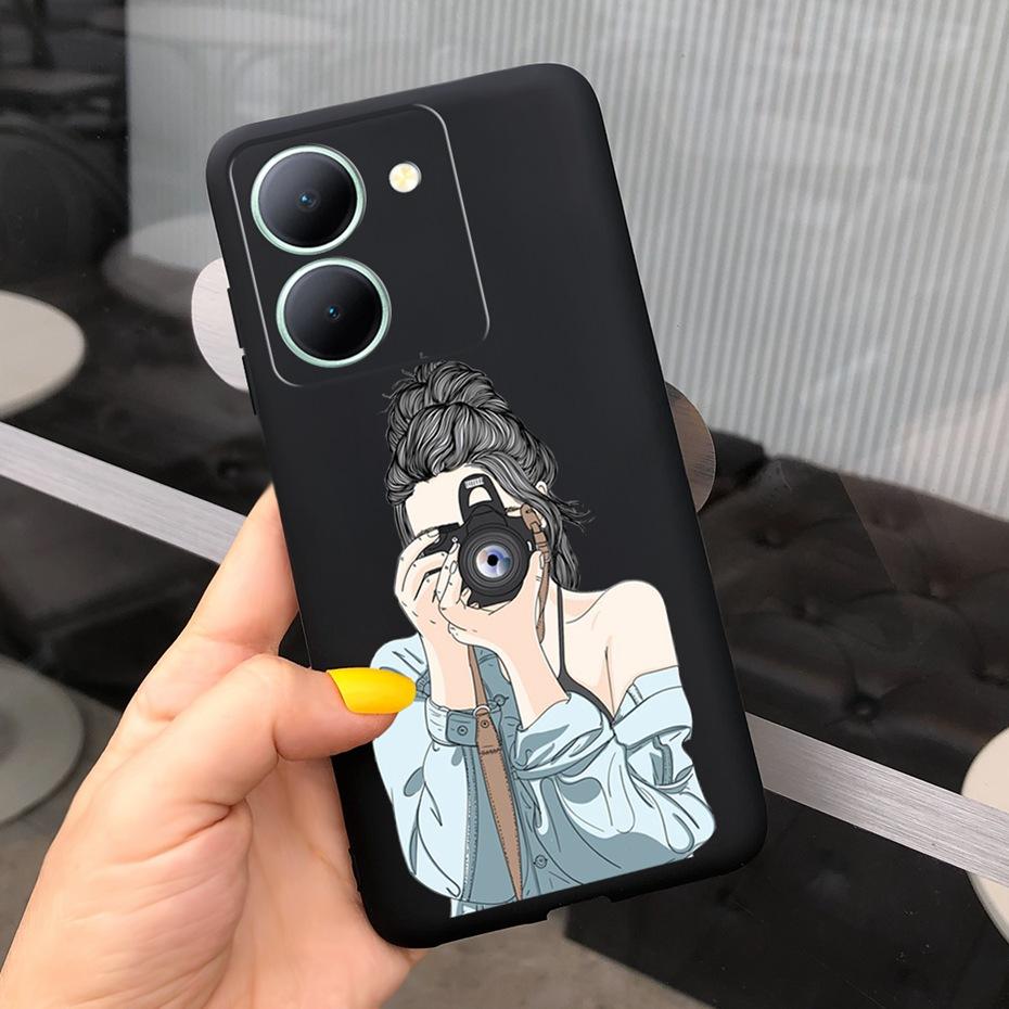 For Vivo Y36 Case 2023 Cute Love-heart Pattern Jelly Silicon Soft Phone Back Cases Cover For VivoY36 Y 36 4G 5G V2247