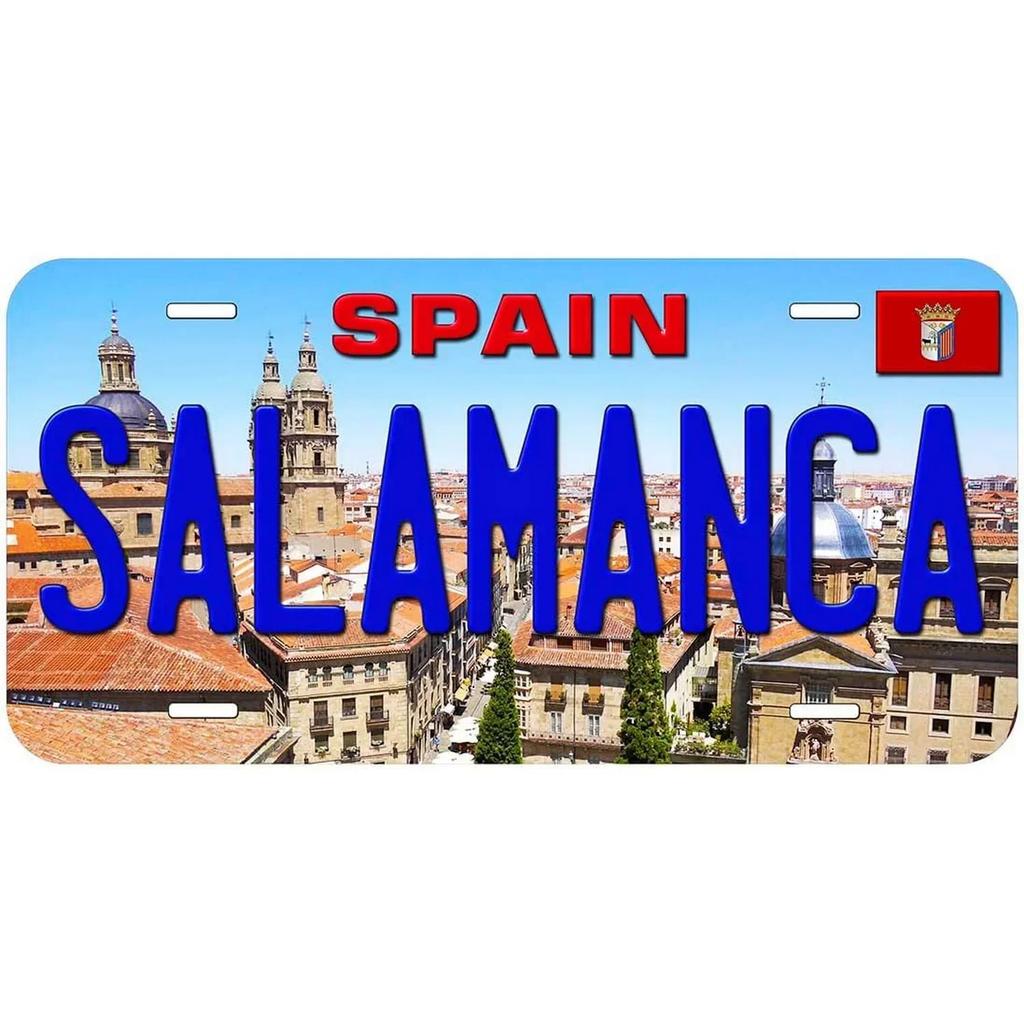 Dubai Madrid Paris World Famous City Landscape Metal Signs Vintage License Tin Sign Crafts Poster Wall Plate Plaques Bar Decor