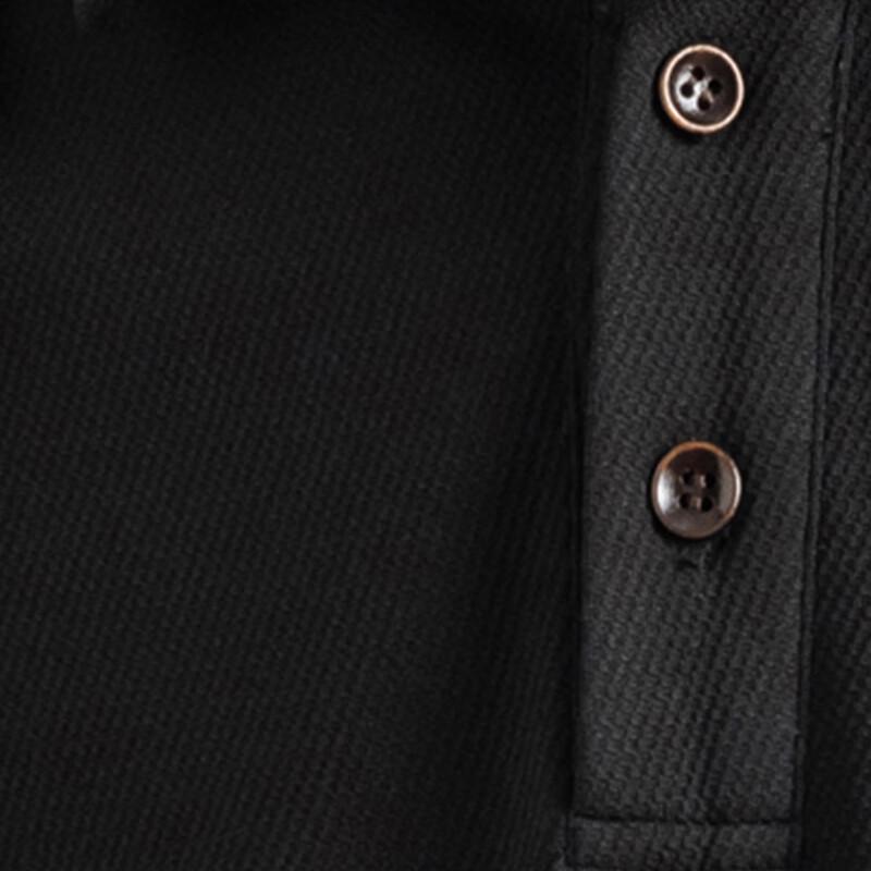 Mao Ren Men's Polo Collar Long Sleeve Casual Sports T-Shirt