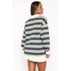 Women S Long Sleeve Striped Polo Shirt Loose Casual Street Style Top