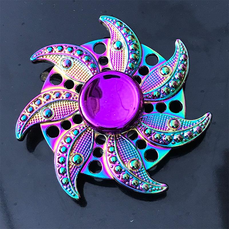 Nuovo Metal Rainbow Fidget Spinner Colore Degradé R188 Cuscinetto Silenzioso Edc Hand Spinner Giroscopio Punta Dita Giocattoli Anti-Ansia Bambini Adulti