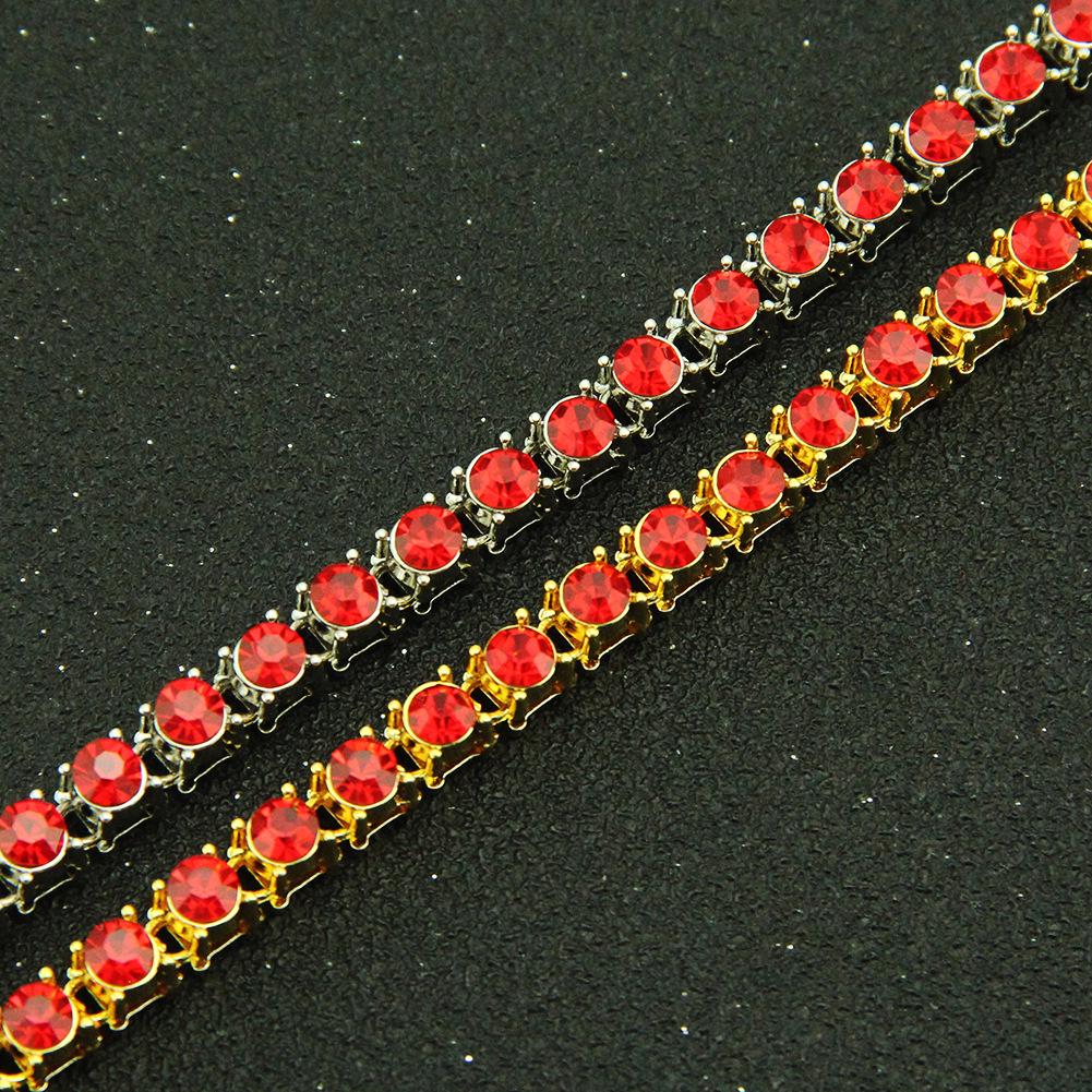 Europe and America New Accessories Hip Hop Single Row Diamond Brace Lace Bracelet Men's Fashion Ornament