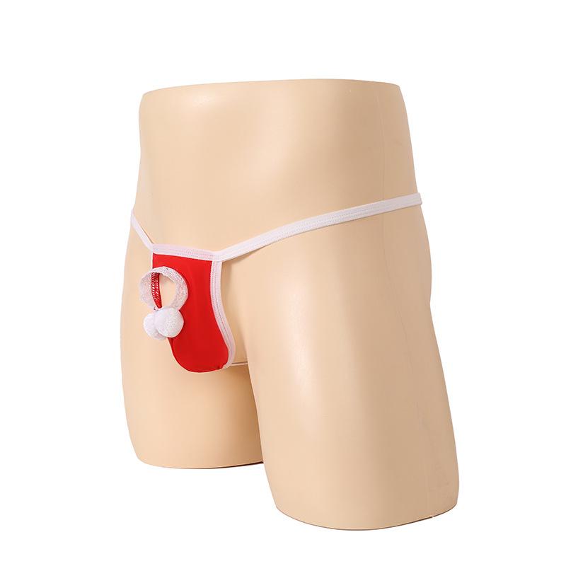 Men's Christmas Erotic Underwear - European & American Elastic Sexy Lingerie