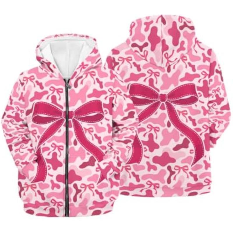 Women'S Zip Up Hoodie 3D Printed Hooded Sweatshirt Hoody Coat with Pocket