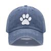 Dog Paw Vintage Washed Cotton High Quality Embroidery Dad Hat  For Men Women Baseball Cap golf caps Snapback Cap Dropshipping