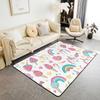 Erosebridal Fish Hunting Area Rug 3x5,Vintage American Flag Non Slip Indoor Floor Mat,Fishing Rod Bass Fishing Carpet for Dining Room Under