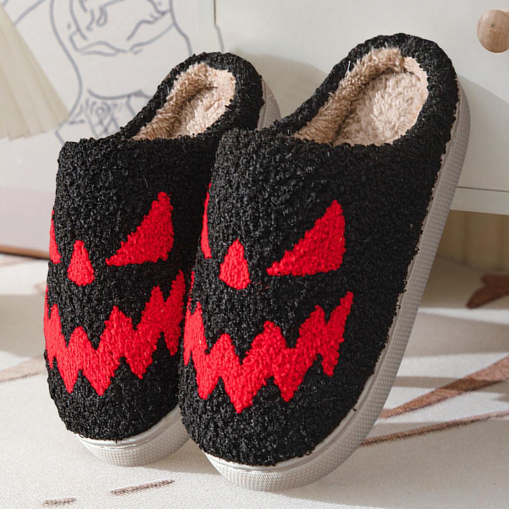Halloween Home Slippers For Women Men Soft Plush Fuzzy Winter Holiday Slippers Slippers Comfy Hand Knit Slippers for Women