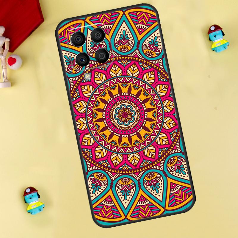 Mandala Flower Totem Case For Samsung Galaxy M55 M14 M34 M54 M32 M52 M15 M11 M12 M13 M06 M16 M36 M56 M31 M53 M35