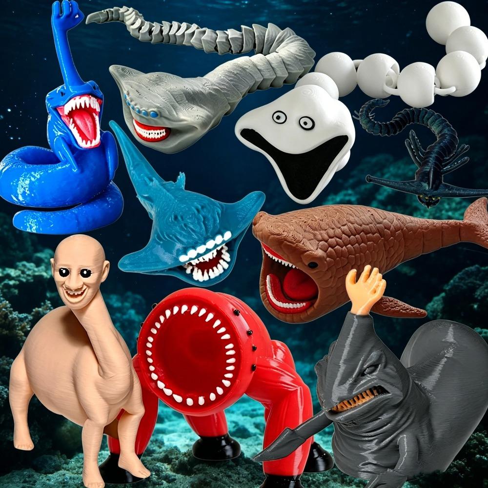 2026 Bloop Zeeeter Gran Maja 3D Geprint Subnautica Actiefiguur Model Creatief Speelgoed voor Verjaardag Kerst Verzamelaarscadeau