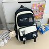 New schoolbag for men and women, junior high school students, high value, casual and dirt-resistant students, large-capacity backpack for women