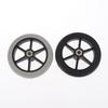 6 Inch Rubber Wheels Smooth Flexible Heavy Duty Wheelchair Front Castor Solid Shopping Cart Wheel Wheelchair Replacement