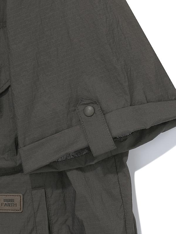 Bbc Earth [Carter Iii] W Utility Short Sleeve Jacket_Dark Grey