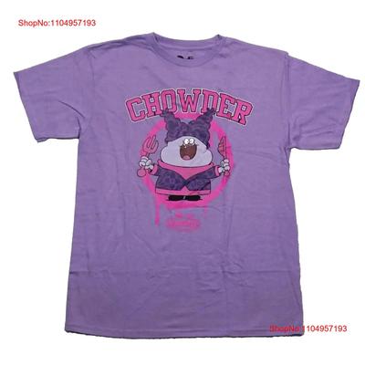 Chowder T-Shirt für Erwachsene mit Utensilien in tropfendem rosa Kreis, vintage gewaschen, vielseitig, für Männer, atmungsaktiv, Streetwear, Grafik