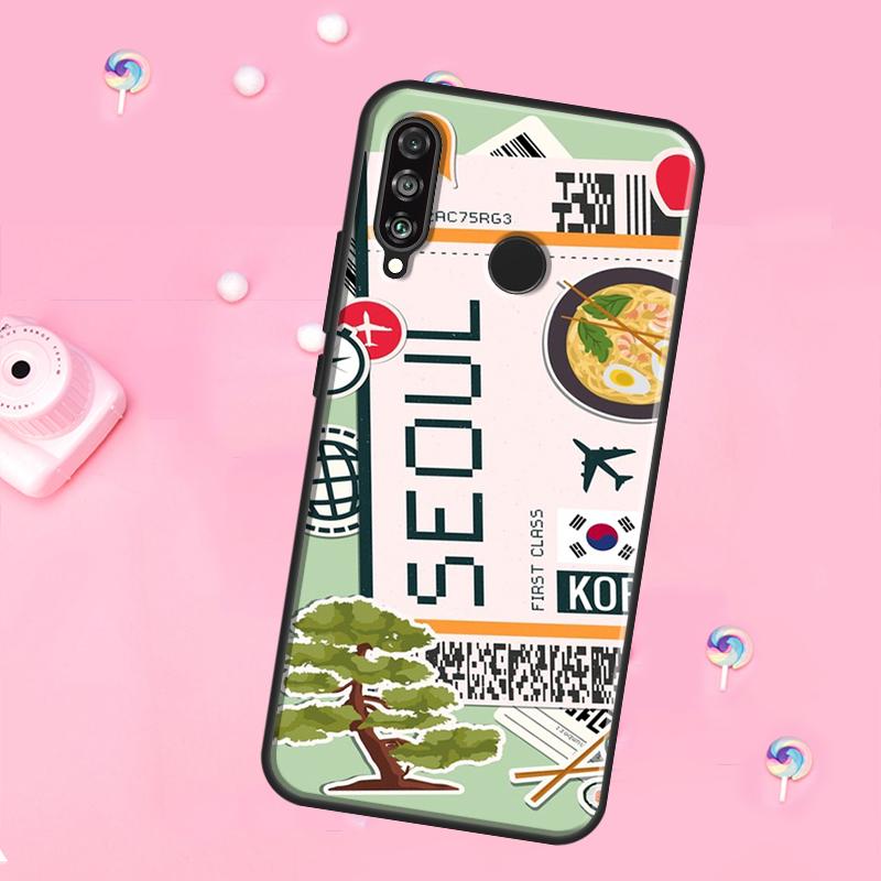 SYDNEY BOARDING PASS Traveltickets For Huawei Nova 12i 7i 8i 11i 12s Y73 Y70 Y90 Y60 Y72 Y61 Y91 9 10 SE P30 Pro P40 Lite Case
