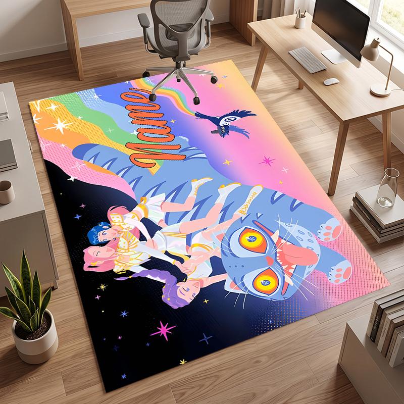 HUNTRIX (90) Personalized Name Office Carpet Stylish Decor for Living Room Bedroom Kitchen