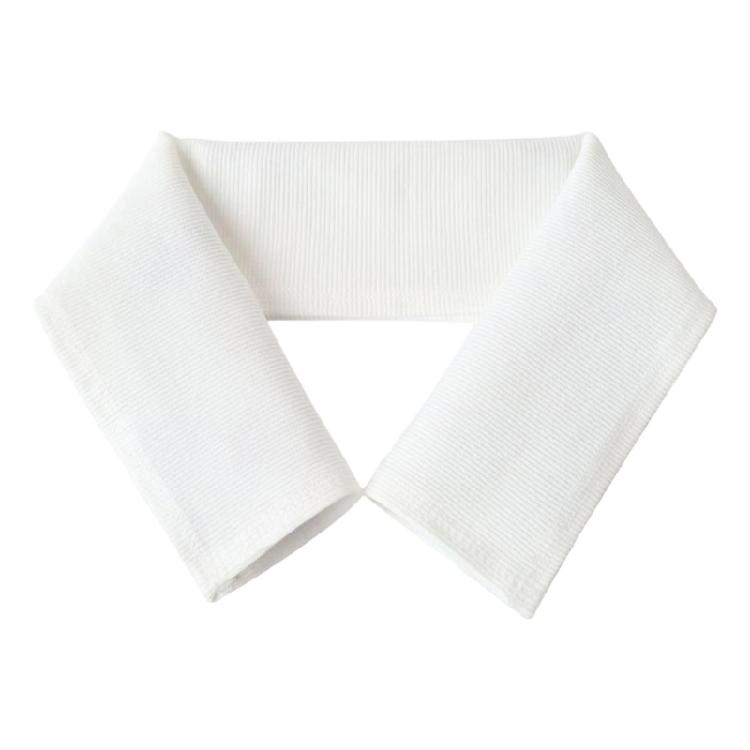 Soft Polyester Detachable Collar Cover Multipurpose Fashion Solution For Comfort Compact Carry Design белый