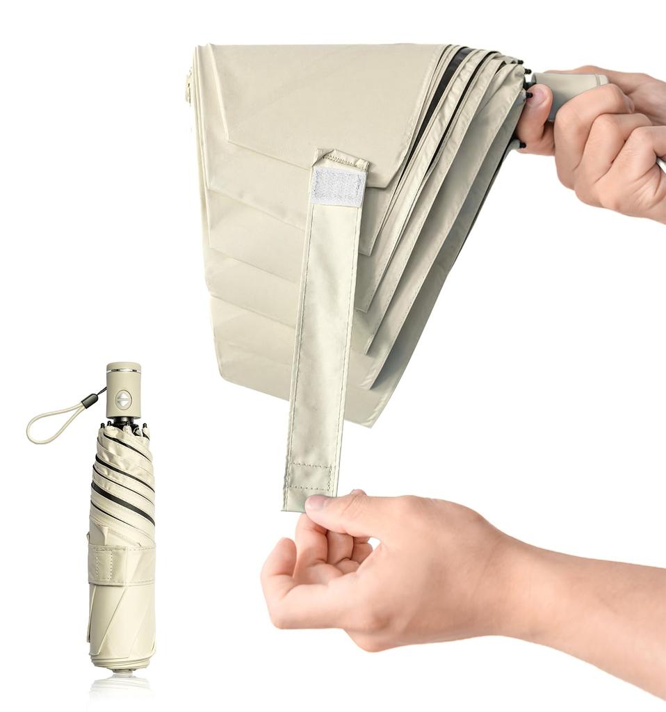 Neatly In 3 Shape Memory UV Light Folding Automatic Opening and Heat for Both Sunny and Rainy Sun UV Easy To for Men and Women [Folds Seconds]
