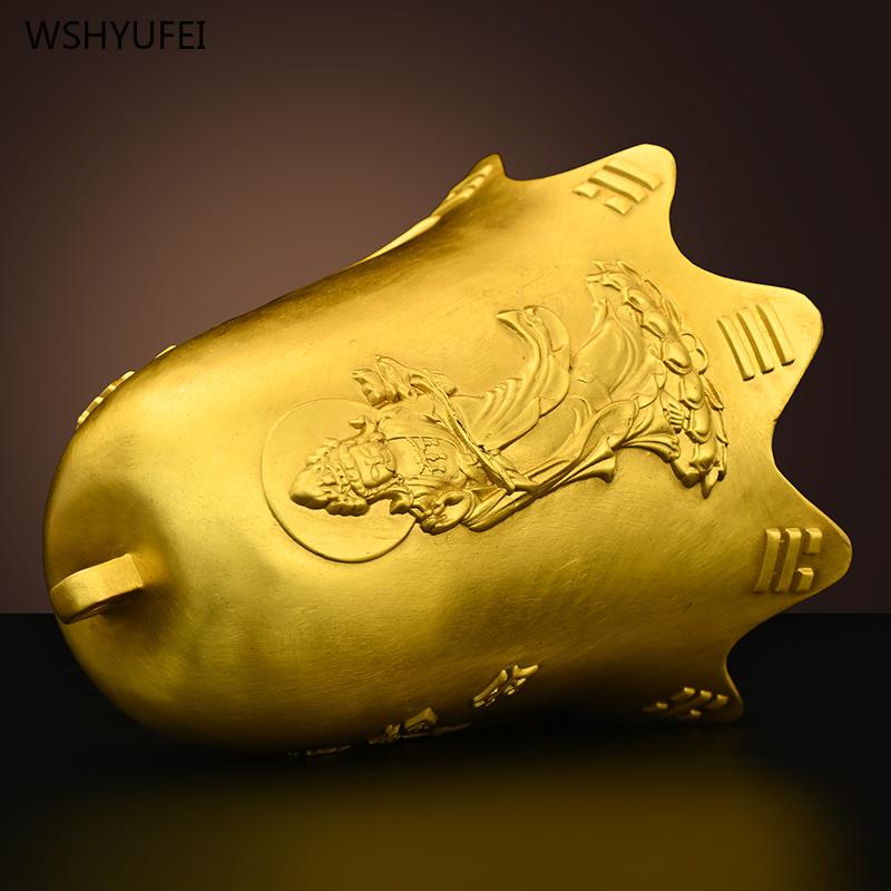 1 9cEight Trigrams Copper Bell Home Accessories Door and Window Decor Feng Shui Wall Hanging In Front of the Door Courtyard