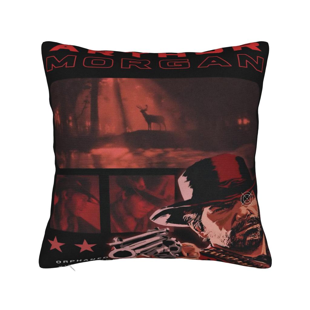 Decorative Pillow Cover Arthur Morgan Merch Home Pillow Case Cover Zippered MultiSize