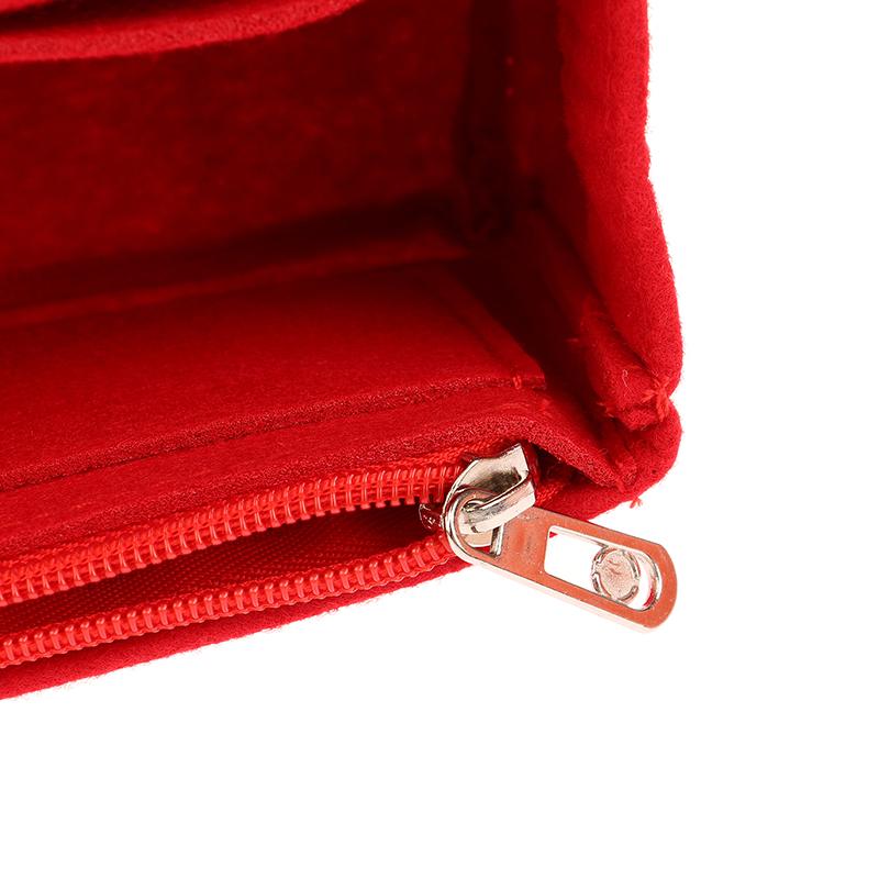 Taschen-Organizer für Mini-Taschen-Aufbewahrungstasche, die Liner-Tasche, Filz-Geldbörsen-Einsatz, Handtasche, Liner-Tasche, Filz-Innenblasentasche