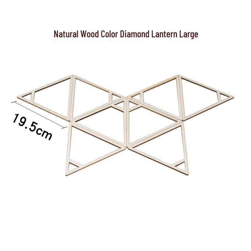 DIY Handmade Wooden Lantern Frame for Festival Decoration